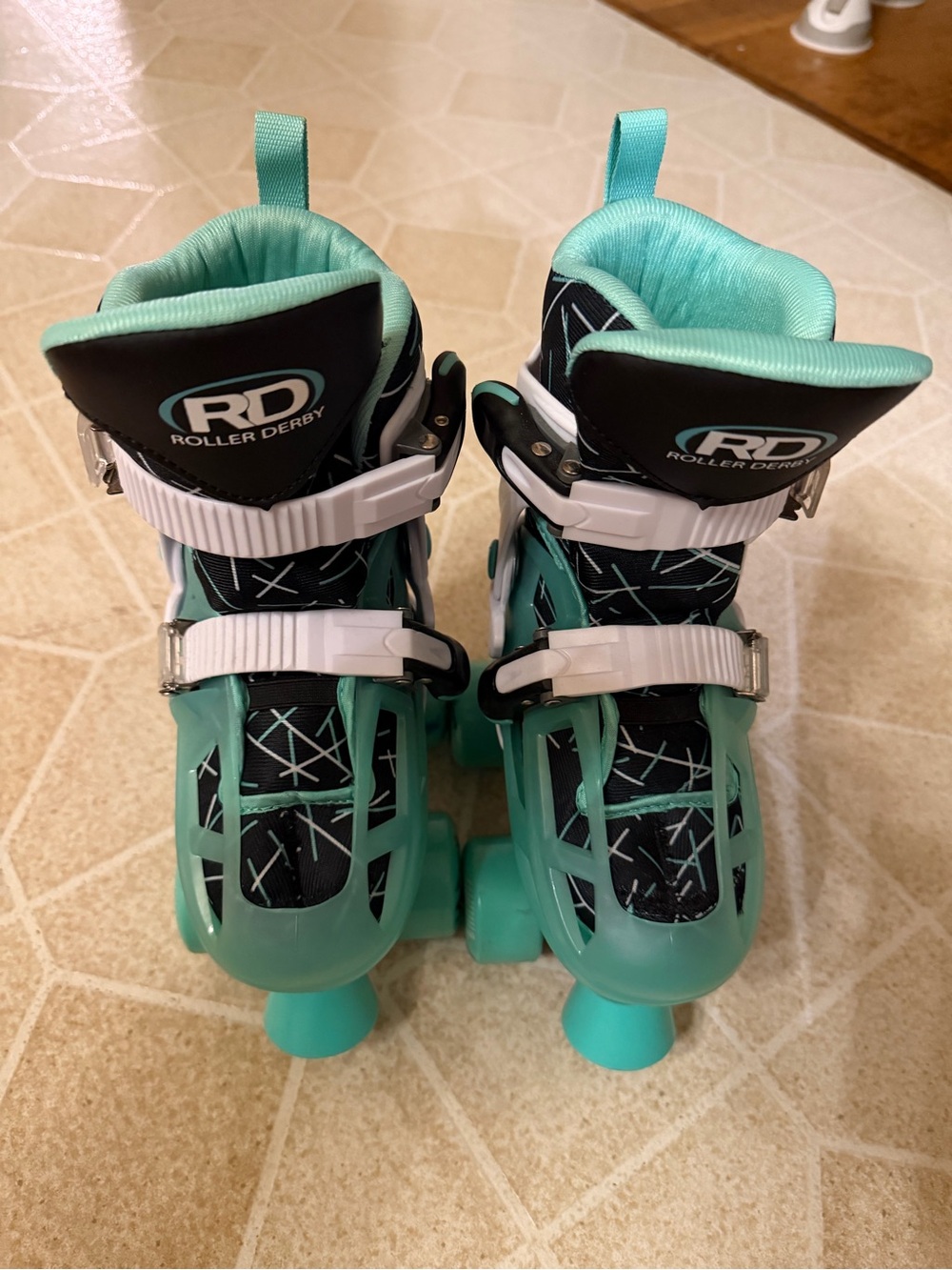 Roller Derby Mint Prodigy Kids' Adjustable Inline-Quad Combo Skates - White/Mint